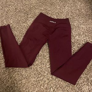 Aurola Maroon Leggings